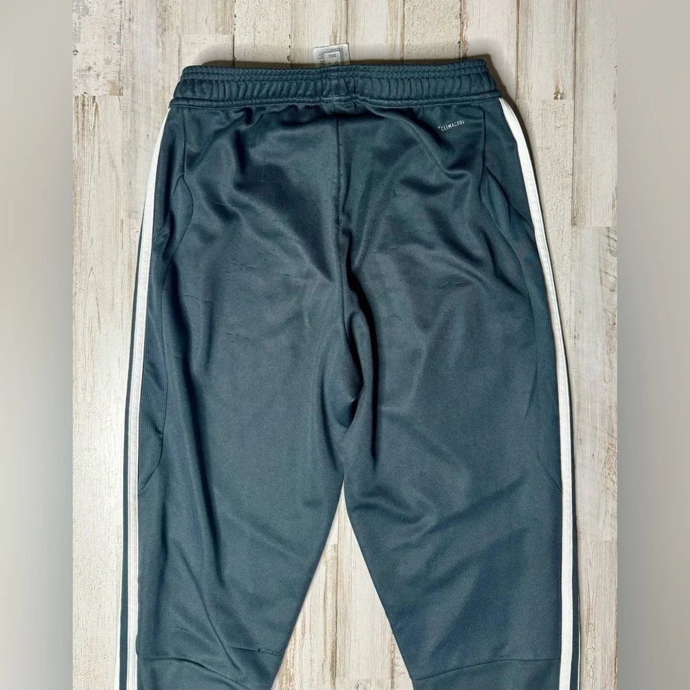 Adidas classic essential 3 white stripes black sweat pants size S Read* - Picture 9 of 10